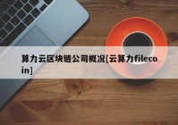 算力云区块链公司概况[云算力filecoin]